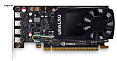 PNY Nvidia Quadro P1000DVI 4GB DDR5, PCIE, 128-bit 640 Cores, 4*mDP1.4, 4*mDP to DVI-D SL adapter, LP bracket, Bulk