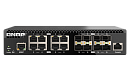 Коммутатор управляемый L2 10 Гбит/с c 8 портами SFP+ и 8 портами 10 Гбит/с RJ-45, пропускная способность до 320 Гбит/с, стоечное исполнение.