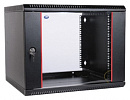 Шкаф коммутационный ЦМО ШРН-ЭКОНОМ (ШРН-Э-6.650-9005) настенный 6U 600x650мм пер.дв.стекл 65кг черный 600мм