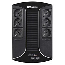 TDM SQ1204-0001 Источник бесперебойного питания ИБП 650 ВА 6 розеток +2USB