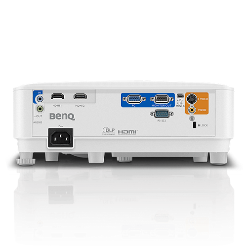 BenQ Projector MW550 DLP, 1280х800 WXGA 3600AL, 20000:1, 16:10, TR 1,55-1,7, 3D, 2Wx1, VGA, D-Sub, HDMI,WHITE, 3.45 kg
