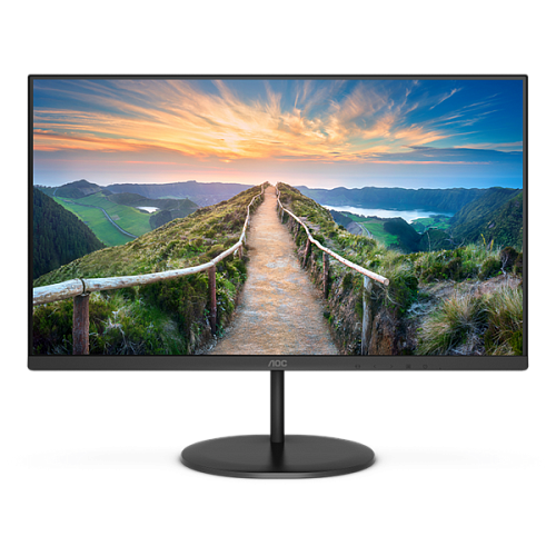 Монитор 23,8" AOC Q24V4EA 2560x1440, LED, 16:9, IPS, 250cd, 1000:1, 20M:1, 4ms, 178/178, HDMI, DP, 75Hz, Speakers, Tilt, Внеш, VESA, Black, 3y