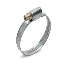 Fortisflex 68978 Хомут червячный из нержавеющей стали шириной 9мм PL-9 (240-260)/W2 (упак 10 шт)