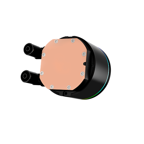 Система охлаждения/ PCCooler DA360 Pro ARGB BK (300W, 360mm, Black, ARGB/ Fans: 3x120mm, 75.8CFM, 33.7dBA, 2200RPM/ Pump height 57mm, 28dBA, 3000RPM,