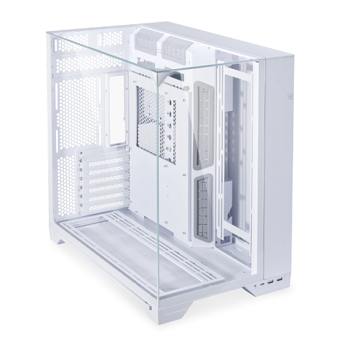 Корпус LIAN LI O11 Vision White, Midium Case: EATX(under 280mm)/ATX/MICRO-ATX/MINI-ITX, 2xUSB 3.0, 1xUSB Type-C, 1xAudio, Included Fans: none