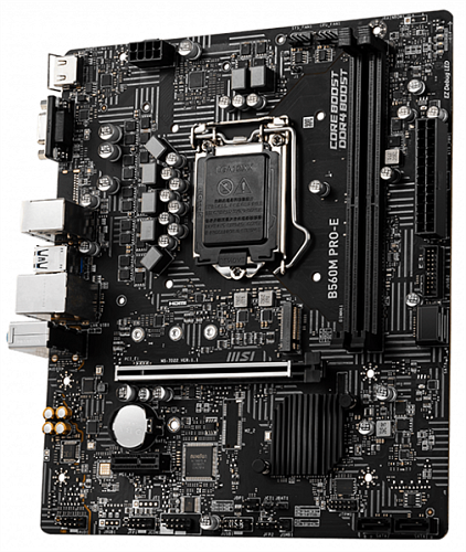 MSI B560M PRO-E Socket 1200, Intel B560, 2xDDR4, mATX, 8ch(7.1), GbLAN, VGA, HDMI