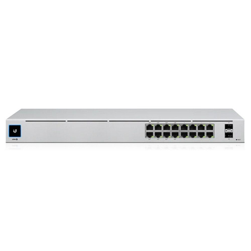 Коммутатор Ubiquiti UniFi Switch 16 PoE |USW-16-POE| Ubiquiti PoE-коммутатор в стойку, 16х 1G RJ45, 2х SFP, раздача 42 |USW-16-POE| Вт (028547)