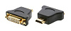 Адаптер для цифровых интерфейсов [99-9497010] Kramer Electronics [AD-DF/HM] DVI розетка на HDMI вилка