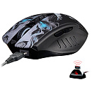 Мышь A4TECH Bloody R80 Plus Skull, игровая, оптическая, беспроводная, USB, черный и рисунок [r80 plus (skull)]