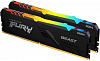 Память DDR4 2x8GB 3200MHz Kingston KF432C16BB2AK2/16 Fury Beast RGB RTL Gaming PC4-25600 CL16 DIMM 288-pin 1.35В kit dual rank с радиатором Ret