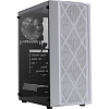 Корпус Powercase CMRMW-L4 Rhombus X4 White, Tempered Glass, Mesh, 4x 120mm 5-color LED fan, белый, ATX (CMRMW-L4)
