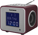 Радиоприемник настольный Telefunken TF-1575 бордовый USB SD/MMC