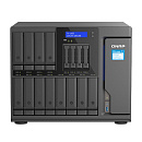 Сетевое хранилище без дисков/ SMB QNAP TS-1655-8G NAS 16-Bay (12x 3.5"/2.5" HDD/SSD bays + 4x 2.5" SSD bays + 2x M.2 2280 SATA slots), Intel Atom