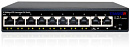 Коммутатор TRASSIR TR-NS1110-105-8POE 10x100Мбит/с 8PoE 105W неуправляемый