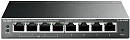 Коммутатор TP-Link Коммутатор/ 8-Port Gigabit Easy Smart PoE Switch, 8 Gigabit RJ45 ports including 4 PoE ports, IEEE802.3af, 55W PoE power supply, MTU/Port/Tag-based