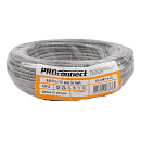 PROconnect (01-0142-3-25) Кабель витая пара омедненный, F/UTP, CCA, CAT 5e, PVC, 4PR, 24AWG, INDOOR, SOLID, серый, 25м