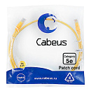 Cabeus PC-UTP-RJ45-Cat.5e-1m-YL-LSZH Патч-корд U/UTP, категория 5е, 2xRJ45/8p8c, неэкранированный, желтый, LSZH, 1м