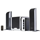 MICROLAB FC361 серебро {60 Вт RMS, Распределение мощности 15 Вт х 2 + 30 Вт, Частотный диапазон 30-20 кГц, Соотношение сигнал/шум 80 дБ}