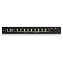 UBIQUITI ER-12P Маршрутизатор 4 ядра (1 ГГц), 10х 1G RJ45, 2х SFP, раздача PoE 52 Вт