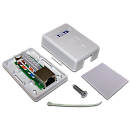 Настенная розетка, 1 порт RJ-45 категории 6, STP, белая