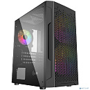 Powercase CMIMZB-L3 Корпус Mistral Micro Z3B Mesh LED, Tempered Glass, 2x 140mm + 1х 120mm 5-color fan, чёрный, mATX (CMIMZB-L3)