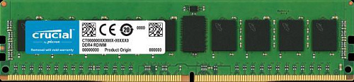 Модуль памяти CRUCIAL DDR4 64Гб RDIMM/ECC 2933 МГц Множитель частоты шины 21 1.2 В CT64G4RFD4293