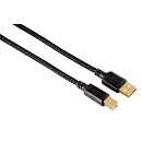 Кабель Hama Braided USB A(m) USB B(m) 1.5м (00020180) черный