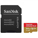 Карта памяти MICRO SDXC 64GB CLASS10 W/A SDSQXBZ-064G-GN6MA SANDISK