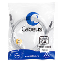 Патч-корд S/FTP, кат. 6а (10G), 2xRJ45/8p8c, экр., серый, LSZH, 1м Cabeus PC-SSTP-RJ45-Cat.6a-1m-LSZH Патч-корд S/FTP, категория 6а (10G), 2xRJ45/8p8c