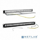 Патч-панель наборная Lanmaster TWT-PP24OK-STP 19" 1U 24xRJ45 FTP