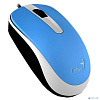Genius Мышь DX-120 Blue { оптическая, 1000 dpi, 3 кнопки+колесо прокрутки, провод 1,5 м, USB} [31010105103]
