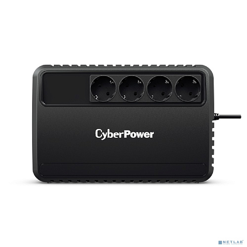 CyberPower BU1000E ИБП {Line-Interactive, 1000VA/600W (4 EURO), 12В/5 Ач х 2}