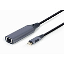 Cablexpert A-USB3C-LAN-01 Адаптер интерфейсов Cablexpert A-USB3C-LAN-01, USB-C (вилка) в Гигабитную сеть Ethernet (RJ-45)