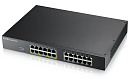 Гибридный коммутатор Smart L2 коммутатор PoE+ Zyxel NebulaFlex GS1915-24EP, rack 19", 24xGE (12xPoE+), бюджет PoE 130 Вт
