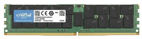 crucial by micron ddr4 64gb (pc4-23400) 2933mhz ecc registered load reduced qr x4 (retail)
