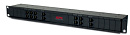 APC 19" CHASSIS, 1U, 24 CHANNELS, FOR REPLACEABLE DATA LINE SURGE PROTECTION
