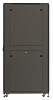 Шкаф серверный Hyperline (TTR-4261-DD-RAL9005) напольный 42U 600x1000мм пер.дв.перфор. задн.дв.перфор. 2 бок.пан. направл.под закл.гайки 800кг черный