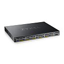 Коммутатор L3 Access коммутатор Zyxel NebulaFlex Pro XGS2220-54FP, rack 19", 48xRJ-45: 1G PoE+ (8 из них PoE++), 2xRJ-45: 1/2.5/5/10G PoE++, 4xSFP+, б
