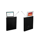 TS-FE185MT, ультратонкий моторизированный LCD монитор 18.5" с микрофоном и вторым LCD экраном 10.1"