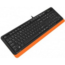 Клавиатура A-4Tech Fstyler FK10 ORANGE черный/оранжевый USB [1147534]