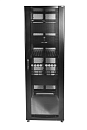ЦМО Шкаф серверный ПРОФ напольный 48U (800x1200) дверь перфор., задние двойные перфор., черный, в сборе