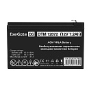 Exegate EX297517RUS Аккумуляторная батарея DTM 12072 (12V 7,2Ah, клеммы F2)