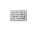 Антивандальная клавиатура K-TEK-B138KP-28-DWP-USB встраиваемая, IP65, 28 клавиш, USB