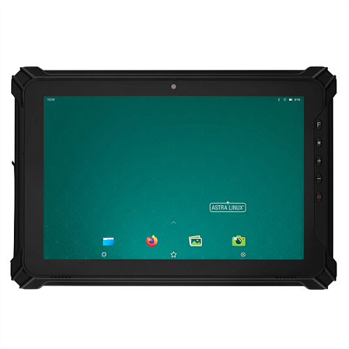 MIG T10, 4gb/64gb, 1200*1920 FHD, 5MP/8MP, 4G LTE, Astra Linux SE v1.7 «Смоленск», Wi-Fi 2.4GHz/5GHz, Bluetooth 5.0 BLE, NFC, 2D сканер, блок питания