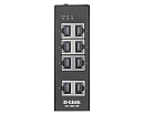 Коммутатор D-Link DIS-100E-8W/A1A, L2 Unmanaged Industrial Switch with 8 10/100Base-TX ports.1K Mac address, 802.3x Flow Control, Stand-alone, Auto MD