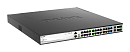 Коммутатор D-Link Управляемый L3 стекируемый PoE-коммутатор, 16x2.5GBase-T PoE, 8x5GBase-T PoE, 2x10GBase-T, 4x25GBase-X SFP28, PoE-бюджет 740 Вт, защ