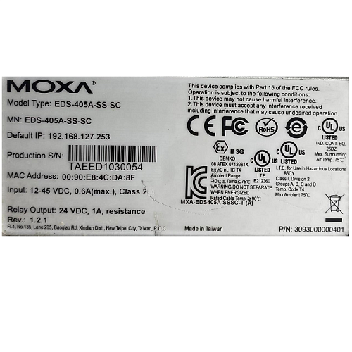 EDS-405A-SS-SC (уценка1)