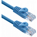 Кабель ACD Патч-корд ACD-LPU5E-10L |ACD-LPU5E-10L| Cat5e UTP 24AWG 4Pair, 7/0.18мм CCA Синий,1.0м, (741449)