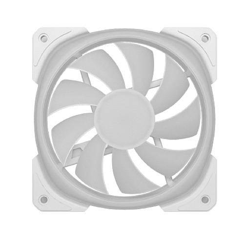 Powercase (CM21-14W ARGB) White 140x140x25mm (PWM, 100шт./кор, 4pin +ARGB Sync, 800-1500±10% об/мин) Bulk