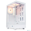Case HSPD F510, Panoramic Mid Tower, White, TG, 0.5 SPCC, 3x120mm ARGB (FNW010) ATX, mATX, mITX 180/280/160mm 1x2.5", 1x3.5", 7xPCI 2xUSB-A 3.0 356x21